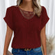 Rosa | Women's Round Neck Lace Top