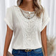 Rosa | Women's Round Neck Lace Top