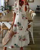 Celina | Boho Flowy Dress with Tassel Details