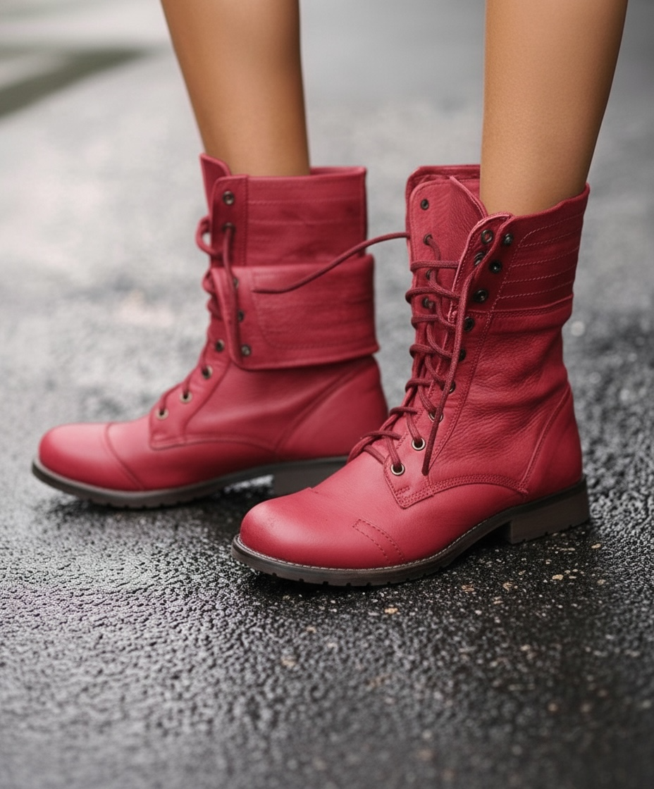 Rowena | Women's Vintage Lace-Up Ankle Boots