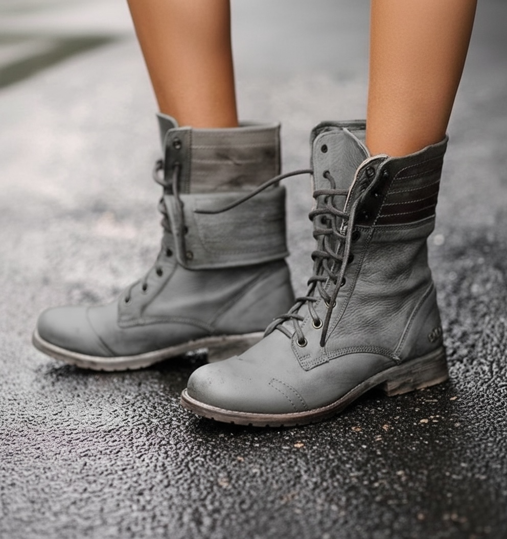 Rowena | Women's Vintage Lace-Up Ankle Boots