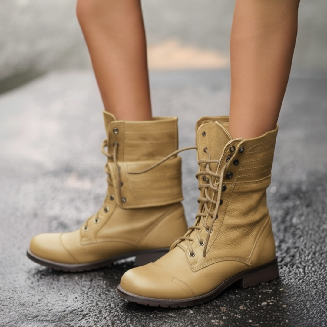 Rowena | Women's Vintage Lace-Up Ankle Boots