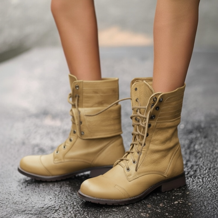 Rowena | Women's Vintage Lace-Up Ankle Boots