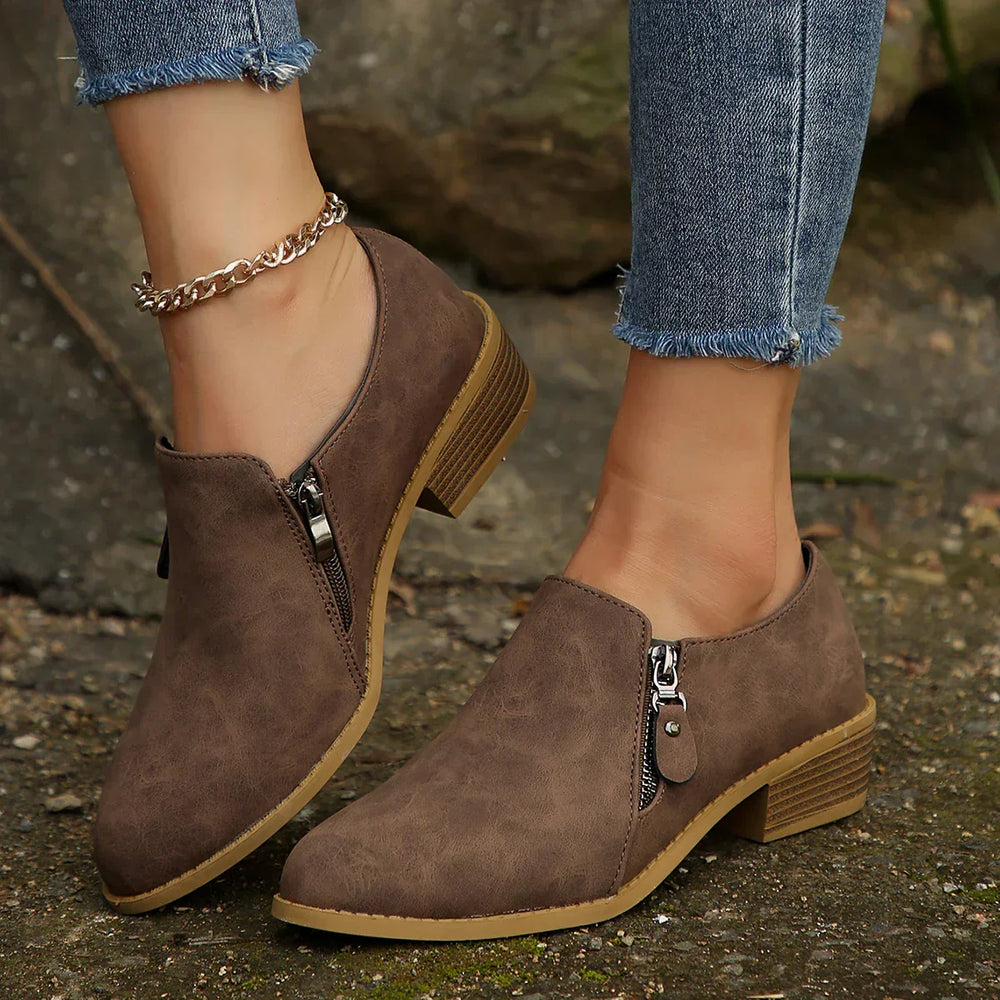 Maia | Women's Zip-Up Ankle Boots