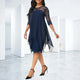Ann | Women's Quarter Sleeve Chiffon Dress