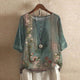 Anya | Women's Retro-Inspired Cotton Blend Blouse