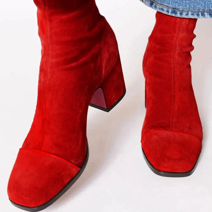 Scarlett | Women's Square Toe Heeled Boots