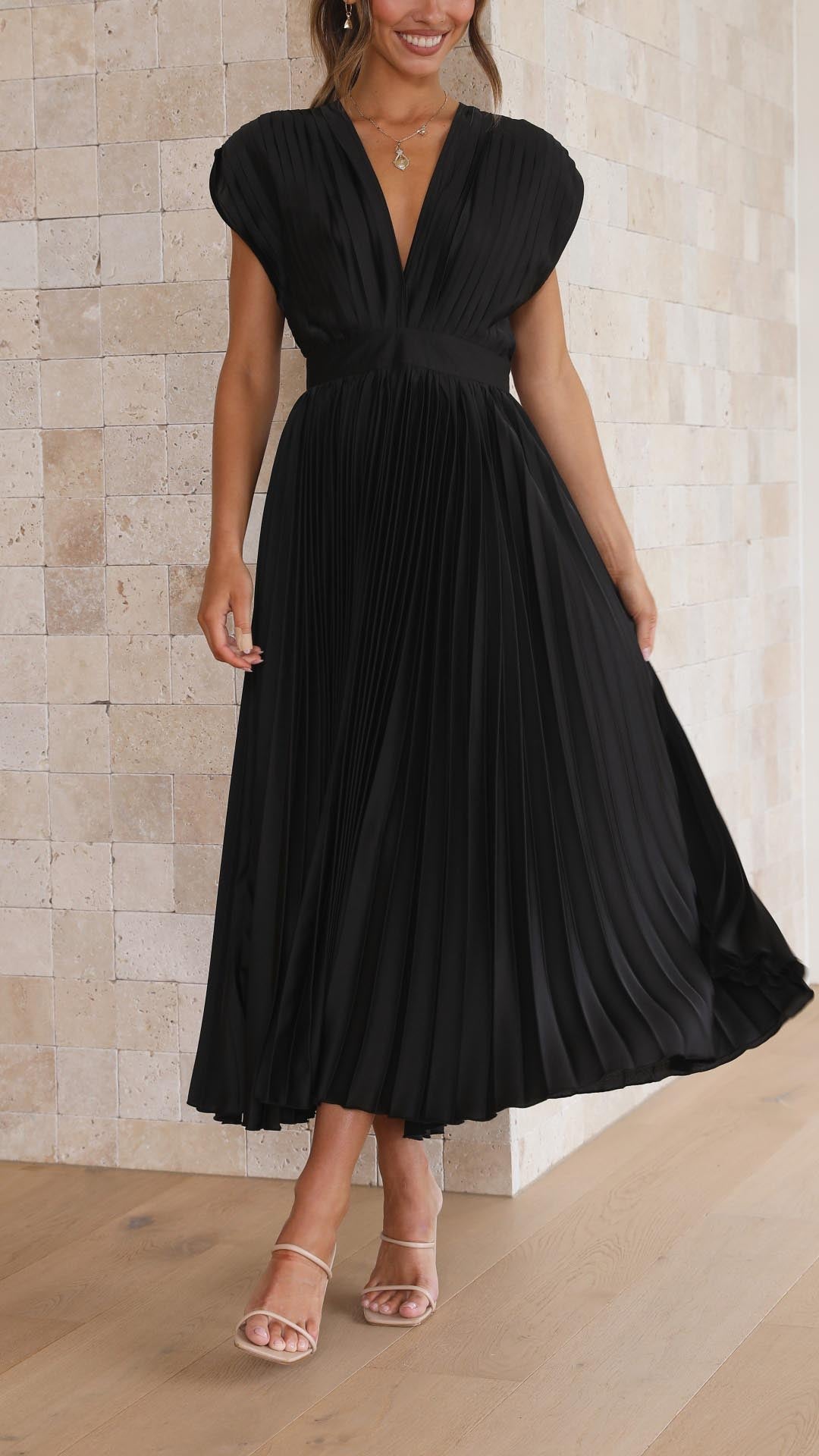Maria | Maria Pleated Maxi Dress