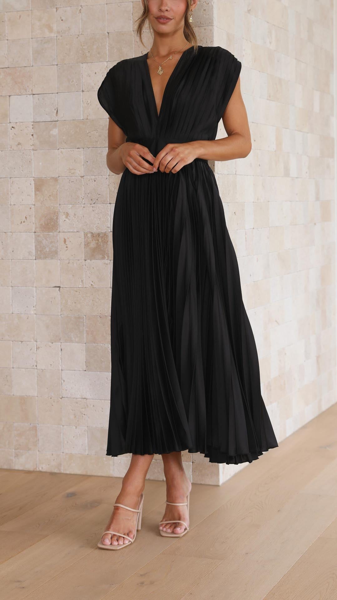 Maria | Maria Pleated Maxi Dress