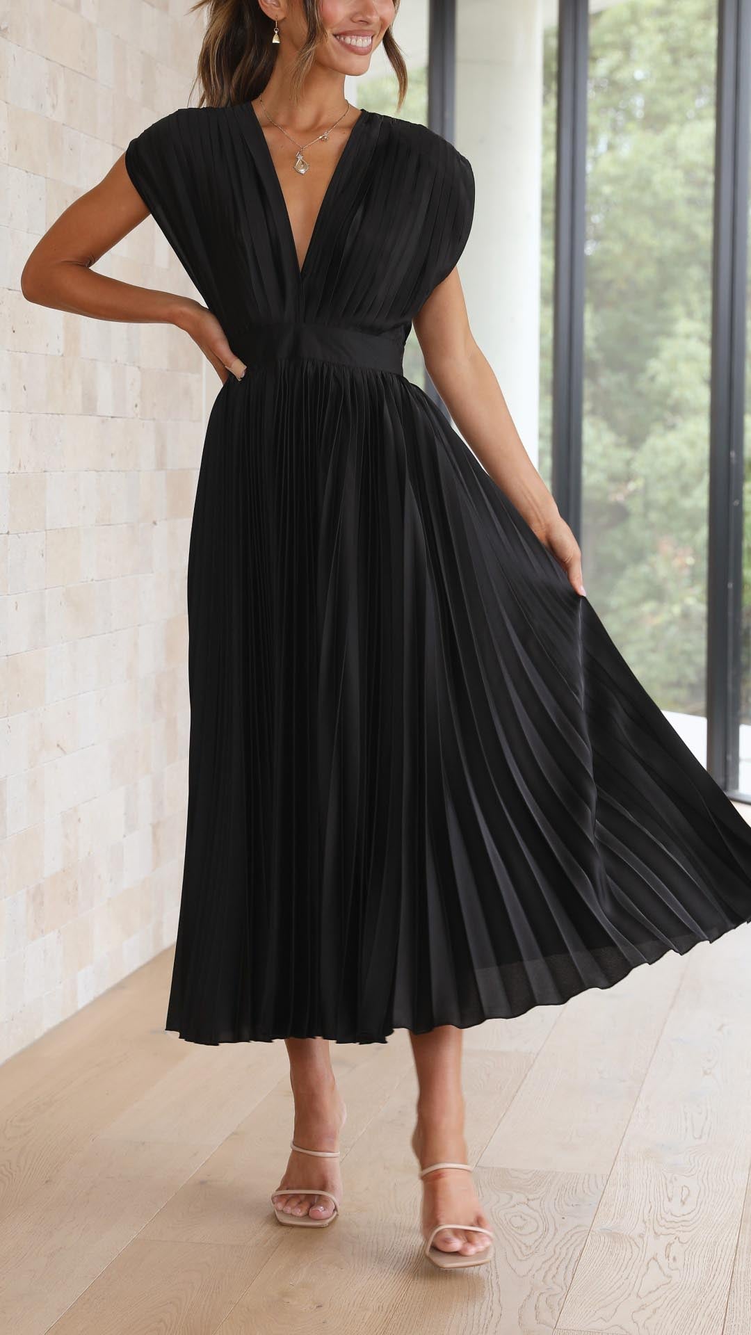 Maria | Maria Pleated Maxi Dress