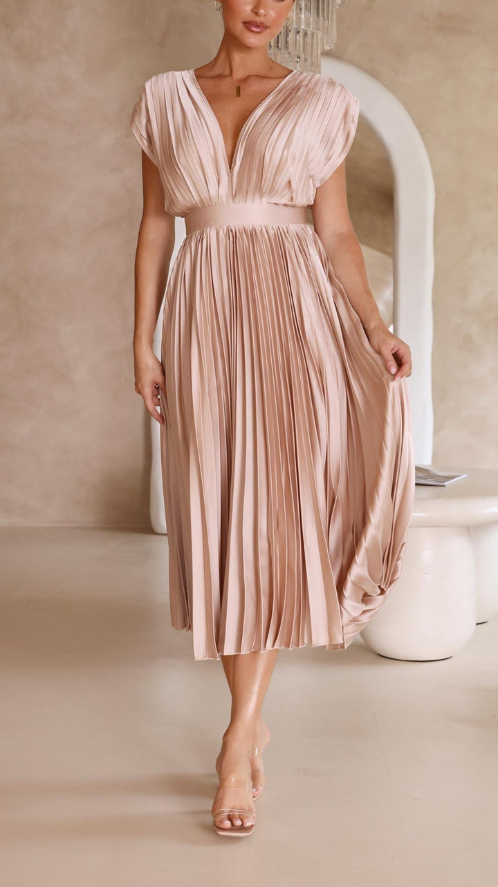 Maria | Maria Pleated Maxi Dress