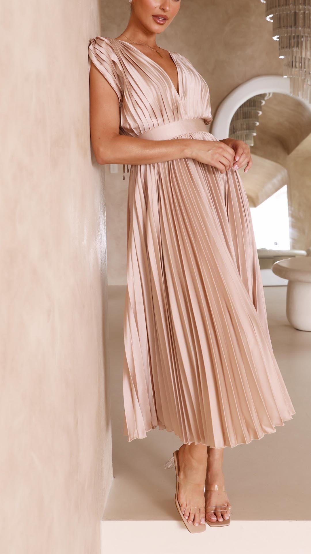 Maria | Maria Pleated Maxi Dress
