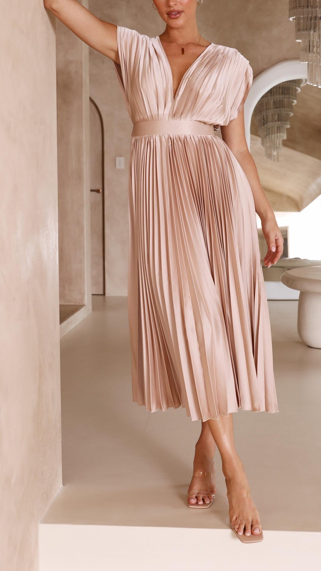Maria | Maria Pleated Maxi Dress