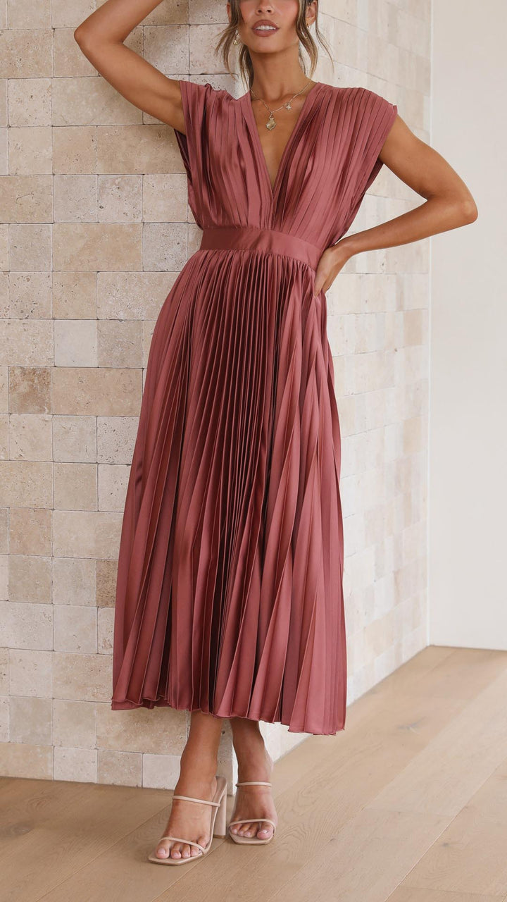 Maria | Maria Pleated Maxi Dress