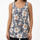 Women's Floral Loose-Top Tankini Set with Shorts