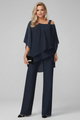 Women's Off-Shoulder Jumpsuit with Elastic Waist