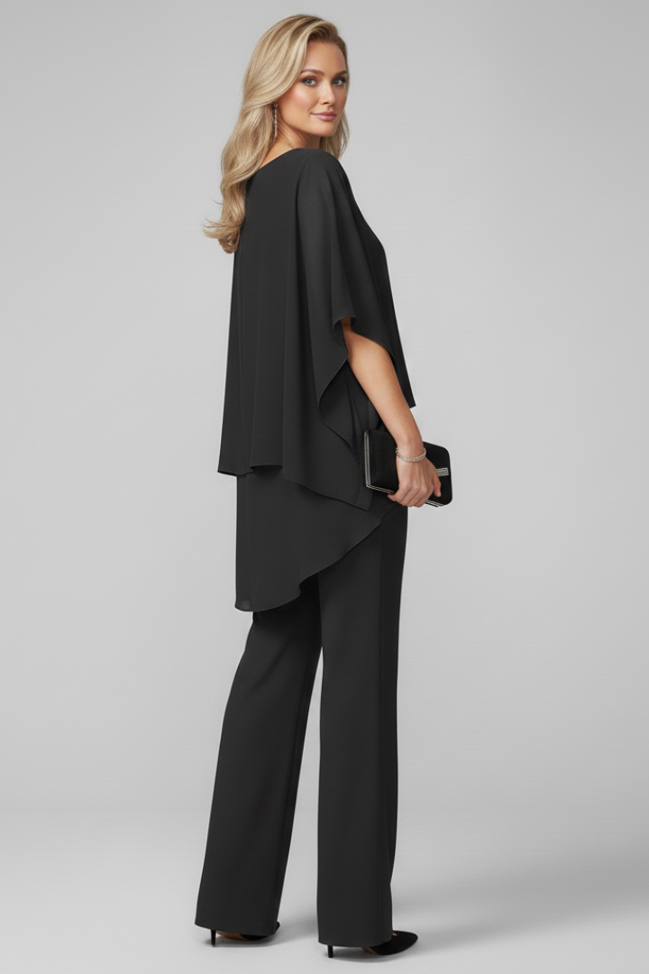 Women's Off-Shoulder Jumpsuit with Elastic Waist