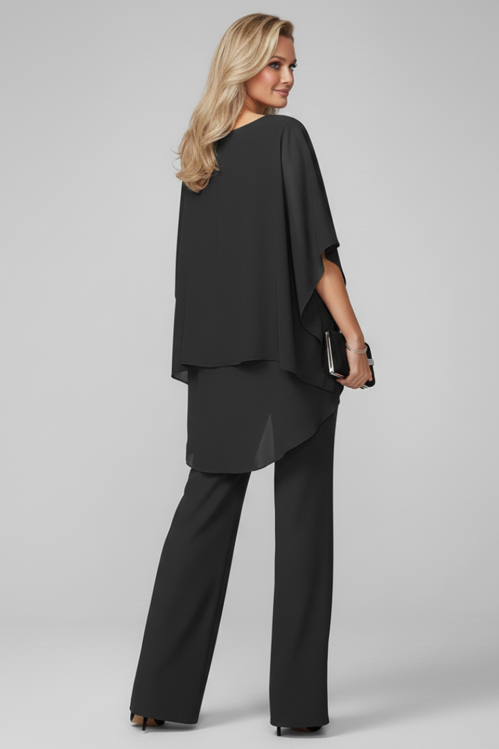 Women's Off-Shoulder Jumpsuit with Elastic Waist