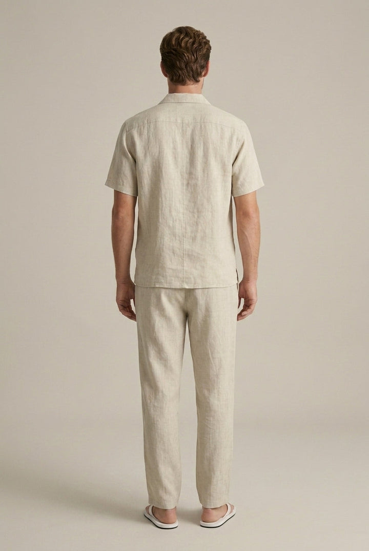 Men's Linen Two-Piece Set Relaxed Fit