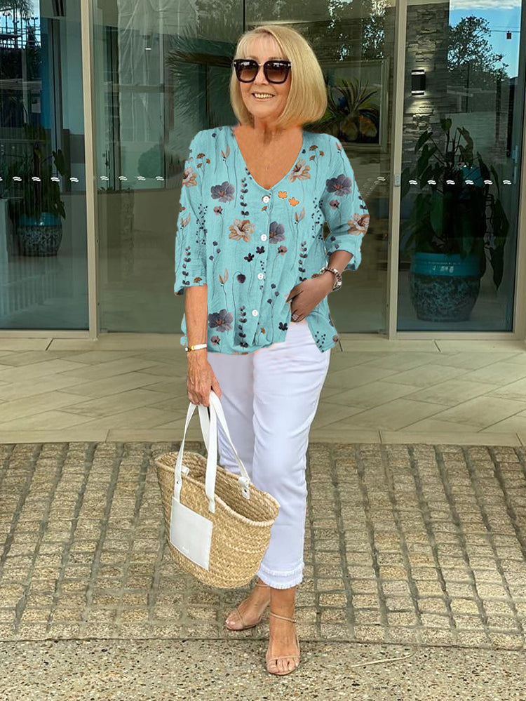 Sherry | Women's Floral Blouse