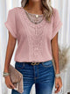 Rosa | Women's Round Neck Lace Top