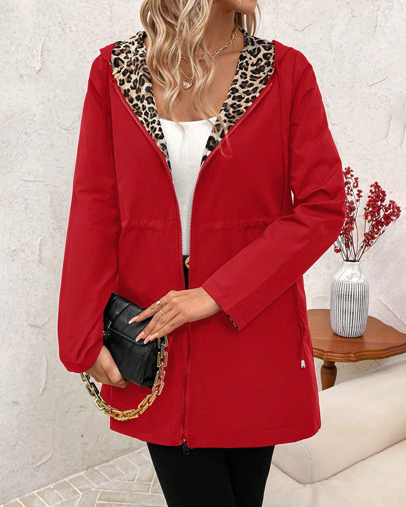 Aleah | Women's Reversible Leopard Print Coat
