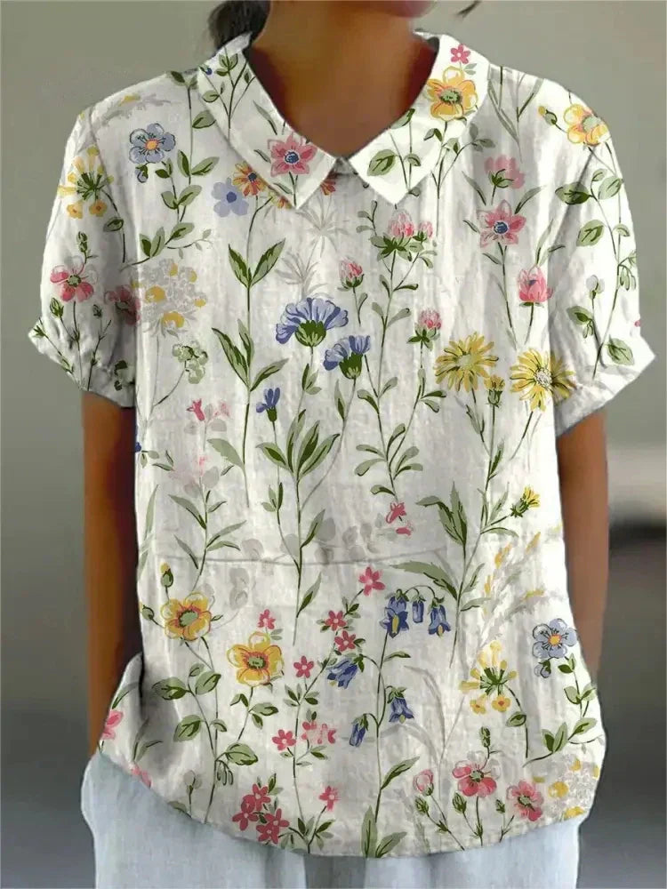 Nancy | Women's Floral Blouse