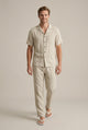 Men's Linen Two-Piece Set Relaxed Fit