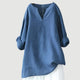 Women's Airy Lightweight Loose Long-Sleeve Blouse