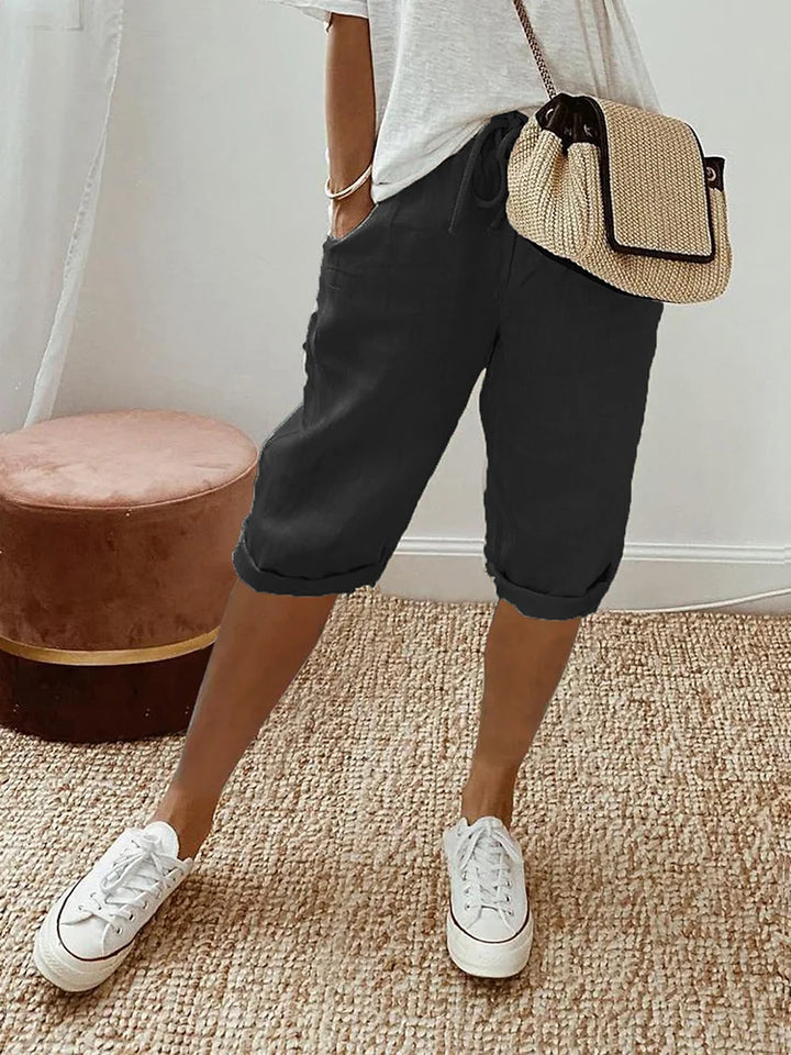 Women's BREATHABLE COTTON-LINEN COMFORT SHORTS