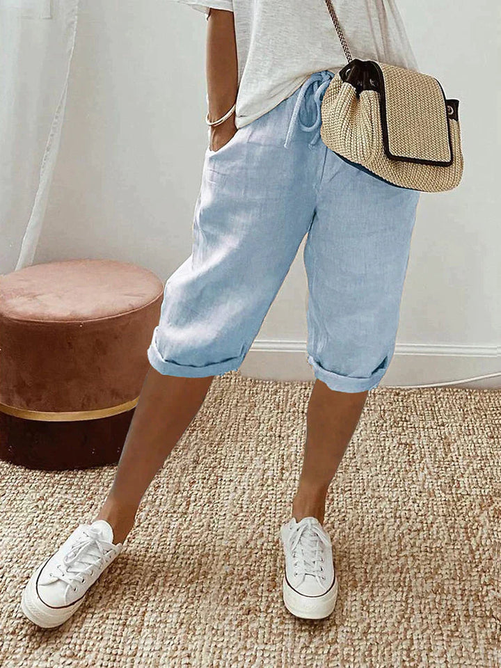 Women's BREATHABLE COTTON-LINEN COMFORT SHORTS