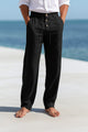 Men's Straight-Leg Linen Trouser