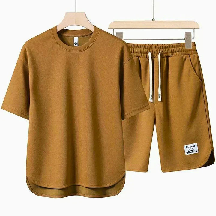 Men's RELAXED T-SHIRT AND DRAWSTRING SHORTS SET