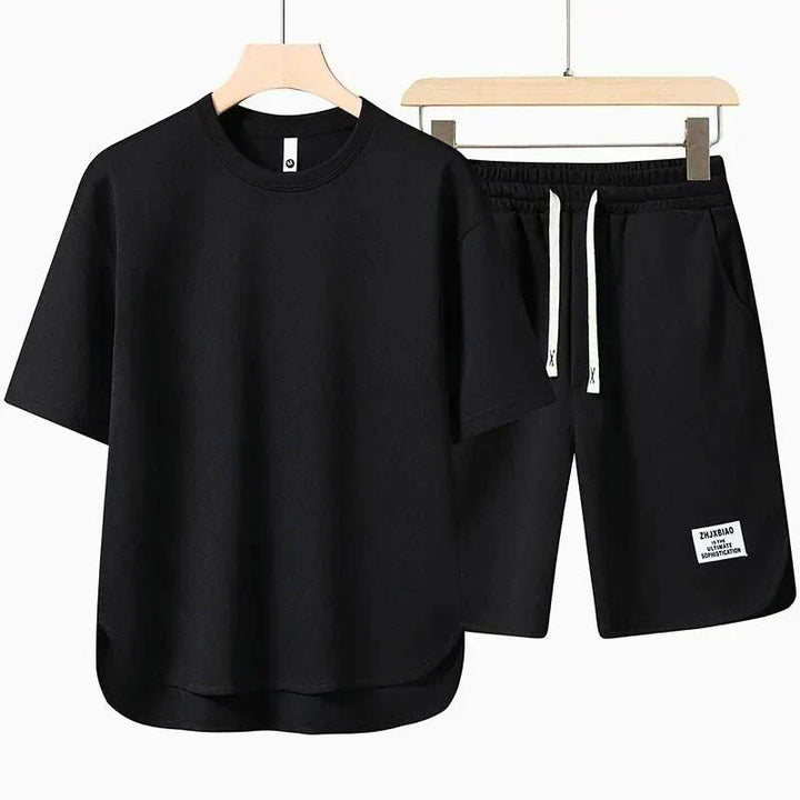 Men's RELAXED T-SHIRT AND DRAWSTRING SHORTS SET
