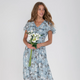 Women's Floral Long-Sleeve Maxi Dress