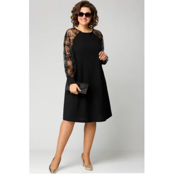 Loretta | Women's Lace Dress with Long Sleeves