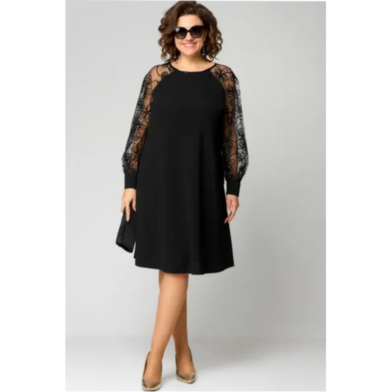 Loretta | Women's Lace Dress with Long Sleeves