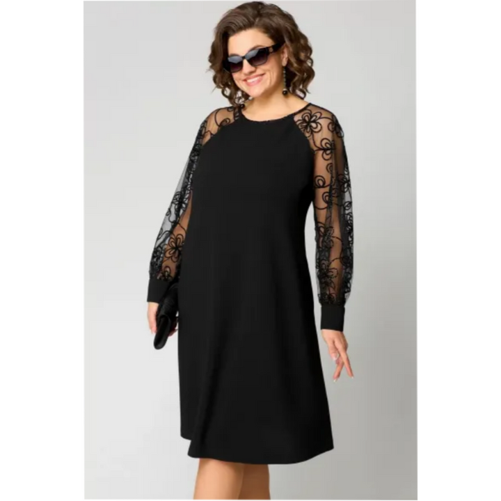 Loretta | Women's Lace Dress with Long Sleeves