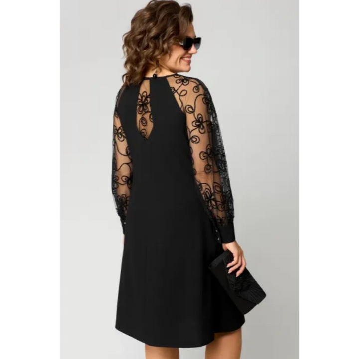 Loretta | Women's Lace Dress with Long Sleeves