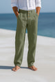 Men's Straight-Leg Linen Trouser