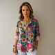 Arlene | Women's Floral Print Blouse Fb0834